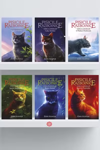 Pachet Seria Pisicile războinice: Zorii clanurilor – Erin Hunter – Galaxia Copiilor