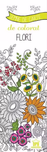 Semne de carte de colorat. Flori – Paperback brosat – *** – Didactica Publishing House
