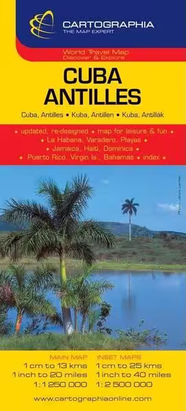 Hartă rutieră Cuba, Ins. Antile – Paperback – *** – Cartographia Studium