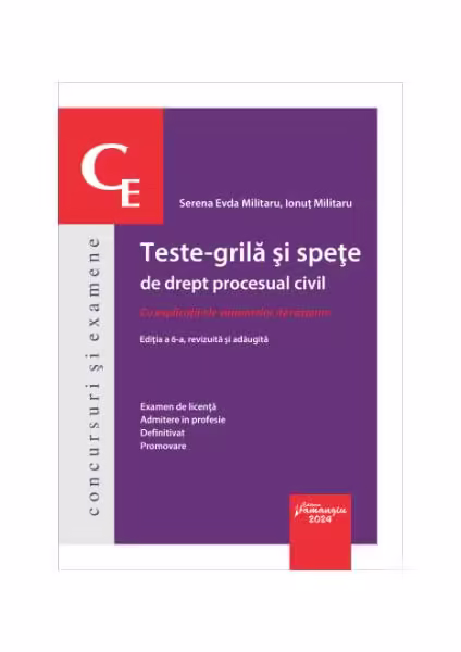 Teste-grilă și spețe de drept procesual civil – Paperback brosat – Hamangiu