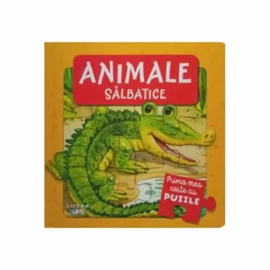 Prima mea carte cu puzzle. Animale sălbatice - Hardcover - *** - Litera mică