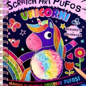 Unicorni. Scratch Art pufos - Hardcover - Flamingo