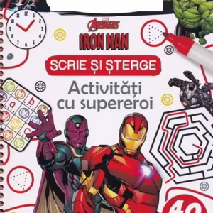 Marvel. Avengers. Iron Man. Scrie și șterge. Activități cu supereroi - Paperback - *** - Litera mică