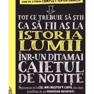 Tot ce trebuie să știi ca să fii as la istoria lumii într-un ditamai caietul de notițe - Paperback brosat - Litera