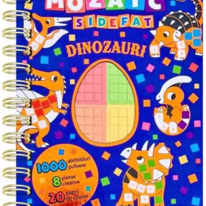 Creează mozaic sidefat - Dinozauri - Hardcover - Flamingo