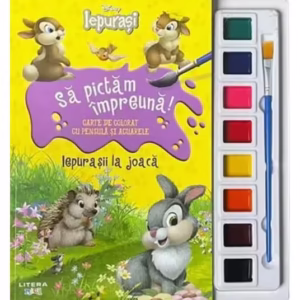 Disney Iepurasi. Să pictăm împreună! Iepurașii la joacă - Paperback brosat - Disney - Litera mică