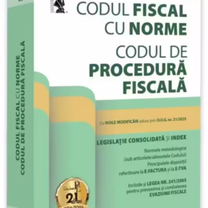 Codul fiscal cu Norme și Codul de procedură fiscală: aprilie 2025 - Paperback brosat - Universul Juridic
