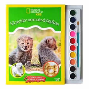 National Geographic Kids. Să pictăm animale drăgălașe - Paperback brosat - Disney - Litera mică