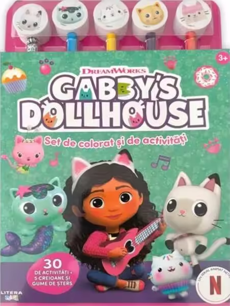 Gabby’s Dollhouse. Set de colorat și de activități – Paperback brosat – *** – Litera mică