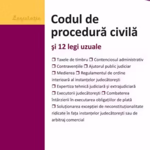 Codul de procedură civilă și 12 legi uzuale. Actualizat la 15 septembrie 2025 - Paperback brosat - *** - Hamangiu