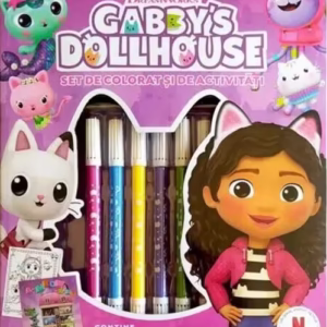 Gabby's Dollhouse. Set de colorat și de activități - Paperback brosat - *** - Litera mică
