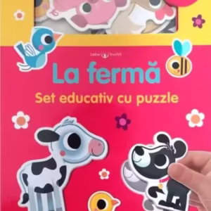 Bebe învață. La fermă. Set educativ cu puzzle - Hardcover - *** - Litera mică