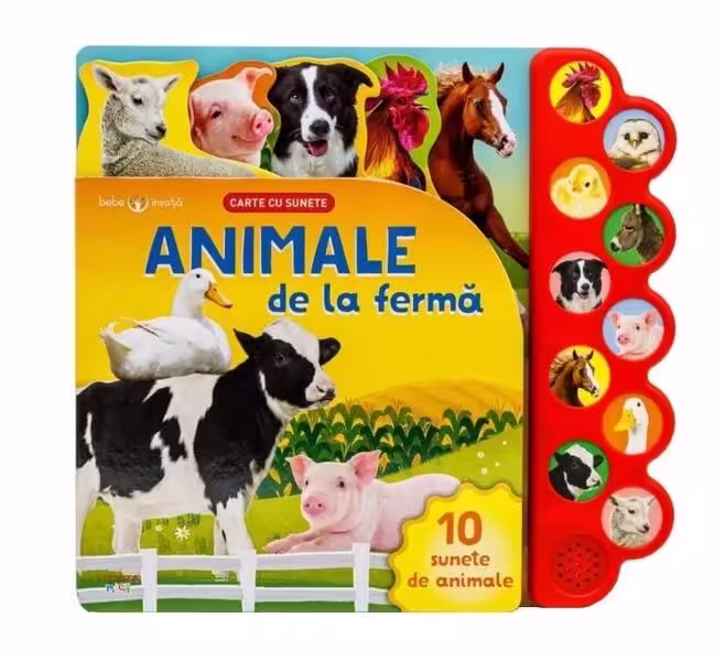 Animale de la fermă – Board book – Litera mică