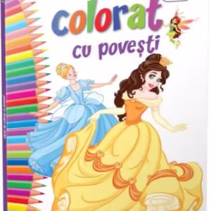 Carte de colorat cu povești - Paperback brosat - Gama