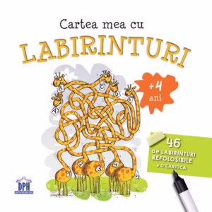 Cartea mea cu labirinturi. 46 de labirinturi refolosibile + o cariocă (4+ ani) - Paperback brosat - *** - Didactica Publishing House