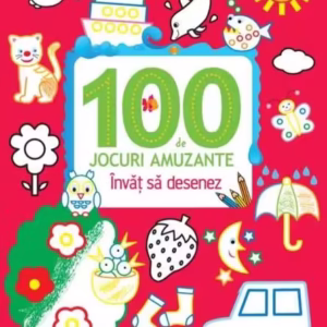 100 de jocuri amuzante. Învăț să desenez - Paperback brosat - *** - Litera mică
