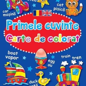 Primele cuvinte. Carte de colorat. Ediție bilingvă (Română - Engleză) - Paperback brosat - Brown Watson - Flamingo