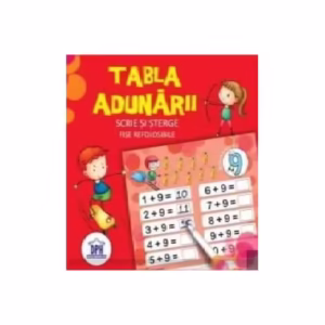 Tabla adunării. Scrie și șterge. Fișe refolosibile (cu carioca) - Paperback brosat - *** - Didactica Publishing House