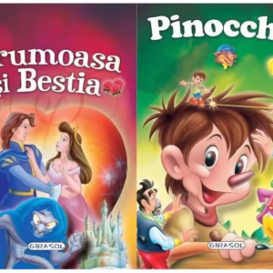 2 Povești: Frumoasa și Bestia și Pinocchio - Hardcover - *** - Girasol