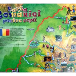 Harta României pentru copii - Paperback - Art