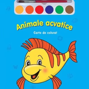 Miracolul culorilor. Animale acvatice (carte de colorat + acuarelă + pensulă) - Board book - *** - Prut
