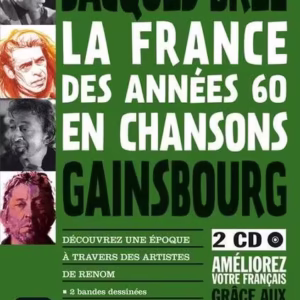 La France des années 60 en chansons - Bande dessinée + activités + 2 CD - Paperback brosat - Briet, Genevi?ve - Maison des Langues